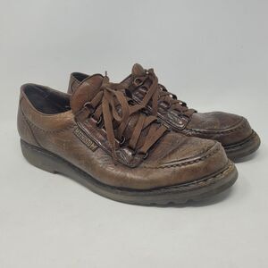 Mephisto Shoes Mens 13 Brown Leather Oxford Textured